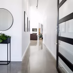 Black and White Hallway
